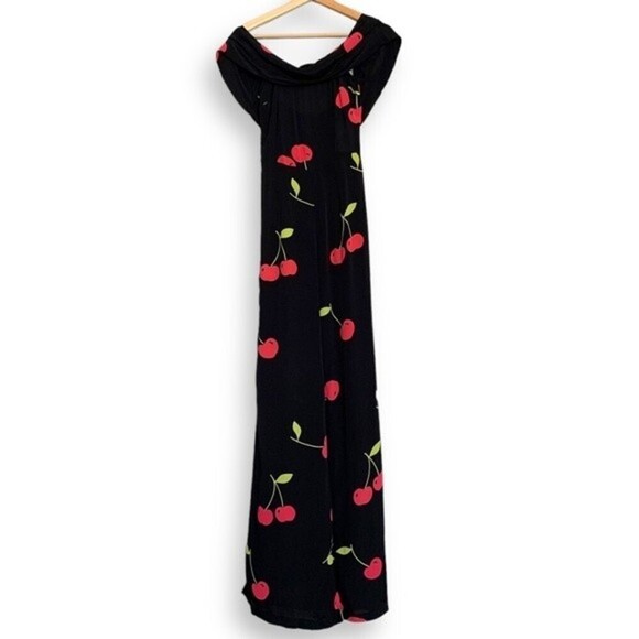 Reformation Jumpsuit Cherry Print - Picture 4 of 16